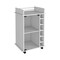 Homeroots White Rolling Bar Cart With Wine Storage 478241 - alternate 3