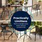 Flash Furniture Round Glass Table w/2 Blk Rattan Chrs, Rnd, 28", Aluminum, Glass, Metal, Plastic, Rattan, Clear TLH-087RD-037BK2-GG - alternate 8