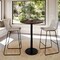 Flash Furniture 31.25" Round Tabletop, Seamless Surface Technology, Dark Brown with 18" Round Black Bar Height Base ST-RD31-WBR-TR18B-GG - alternate 7