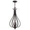 Vaxcel Monrovia 3 Light Bronze Teardrop Candle Pendant PD35459RBZ - alternate 1