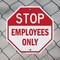Signmission Stop Employees Only, 10 inch X 10 inch, Aluminum Metal Signs, 2PK OC-A-2PACK-10-303 - alternate 4