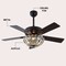 Jonathan Y Reva 42" 3-Light Modern Coastal 6-Speed Metal/Crystal Scalloped Bowl Shade Mobile-App/Remote-Control JYL9734B - alternate 6