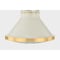Hudson Valley Lighting Highclere 12.75 in. Pendant in Aged Brass/Off-White by Mark D. Sikes MDS2404-AGB/OW - alternate 4