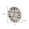 Homeroots 3" Gray And White Metal Analog Round Wall Clock 376230 - alternate 4