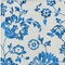 Homeroots 5' X 8' White And Denim Blue Floral Washable Indoor Outdoor Area Rug 589513 - alternate 6