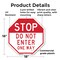Signmission Stop Do Not Enter One Way, 18 Inch X 18 Inch, Plastic Sign OC-P-18-277 - alternate 5