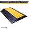 Kable Kontrol Cable Ramp, 4.13 in H, 35 in L, 24 in W, 2 Channel, Polyurethane/Rubber, Black, Yellow CP9985 - alternate 5