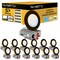 Nuwatt 4 Inch Bronze Canless Recessed Lighting Slim LED Wafer Lights, Wet Rated, 2700K-5000K, 630LM, 12PK NW-P-DL-4-9W-5CT-BZ-12P - alternate 1