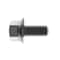 Zoro Select Not Graded, 3/8"-16 Serrated Flange Bolt, Plain Stainless Steel, 3/4 in L, 25 PK 31-SFH-37C-75 - alternate 2