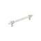 Amerock Carrione 6-5/16 inch 160mm Center-to-Center Marble White/Polished Chrome Cabinet Pull BP36650MW26 - alternate 1