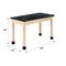 Diversified Spaces Plain Apron Table, Maple, Maple Wood Frame, 48 in W, Black P7102BM36N - alternate 9