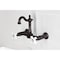 Kingston Brass Two-Handle Wall Mount Bridge Kitchen Faucet, Oil Rubbed Bronze KS2445PX - alternate 3