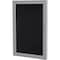 Ghent Enclosed Rubber Bulletin Board 36"x30", 1 Hinged Door PA13630TR-BK - alternate 1