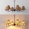 Jonathan Y Grady 35" 6-Light Grand Coastal Farmhouse Adjustable Swooping Arm Metal w/Hand-Woven Rattan Shades L JYL9560C - alternate 5