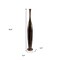 Homeroots 41" Burnished Brown Aluminum Floor Vase 628111 - alternate 3