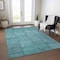 Homeroots 8' X 10' Teal Blue And Aqua Patchwork Washable Indoor Outdoor Area Rug 581620 - alternate 7