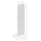 Azar Displays Pink Two-Sided Pegboard Floor Display On Studio Base with 50 6in Clear Hooks 700770-PNK-6C50 - alternate 4