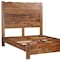Homeroots Brown Live Edge Solid Wood Queen Bed Frame 552251 - alternate 4