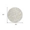 Homeroots 8' Round Beige and Ivory Round Abstract Washable Non Skid Indoor Outdoor Area Rug 559231 - alternate 3