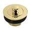 Kingston Brass 1-1/2-Inch Brass Lift & Lock Bathtub Drain, Polished Brass DLT2082 - alternate 1
