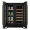 Koolmore Reserve 24 in. French Door Dual Zone Panel Ready Under-Counter Cooler with Wooden Shelves KM-CWB24-WPR - alternate 3