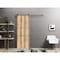 Sartodoors Sliding Barn Door with 6.6ft Hardware, Planum 0014 Oak and Aluminum Strips, Rail Hangers Sturdy Sil PLANUM0014BD-S-DUB-3684 - alternate 1