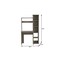 Homeroots 40" Light Gray Computer Desk 477861 - alternate 2