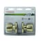 Prosource Passage Knob, Metal, Polished Brass, 2-3/8 to 2-3/4 in Backset, 1-3/8 to 1-3/4 in Thick Door TS730BRA4V - alternate 2