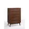 Homeroots 32in Brown Accent Chest With Five Drawers 473067 - alternate 1