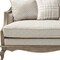 Homeroots 86" Brown And Beige Upholstered Solid Wood Sofa With Toss Pillows 491013 - alternate 4