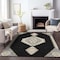 Homeroots 8' X 10' Black Gold And Gray Oriental Washable Indoor Outdoor Area Rug 598385 - alternate 6