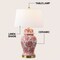 Jonathan Y Ellis 29.5" Traditional Chinoiserie Ceramic LED Table Lamp, Red/White JYL3008C - alternate 5
