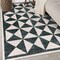 World Rug Gallery Geometric Diamond Washable Non Slip Area Rug 3 ft x 5 ft Cream WR74CREAM3X5 - alternate 1