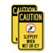 Signmission Caution - Slippery When Wet or Icy With Graphic, 12'' X 18'' 2 Signs, Heavy Gauge Aluminum, 2PK A-1218-2PACK-24285 - alternate 1
