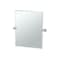 Gatco Channel 24" Frameless Rectangle Mirror, Satin Nickel 4699SM - alternate 1