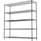Factory 2U Wire Shelving Unit, 18inD x 41inW x 72inH, 5 Shelves, Commercial Duty, 800 lbs Per Shelf, Black 803978 - alternate 4
