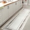 Jonathan Y Athens Classic Border Marble Pattern High-Low Silver/White 2 ft. x 8 ft. Runner Rug CAR102A-28 - alternate 2