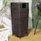 Happimess Keaton Modern 24.13-Gallon All-Weather Wicker/Metal Lidded Hideaway Outdoor Trash Can, Brown HPM1203A - alternate 1