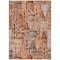 Homeroots 10' X 14' Orange Copper And Salmon Village Houses Washable Indoor Outdoor Area Rug 577870 - alternate 3