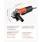 Vevor Angle Grinder 4-1/2 in 8A Electric Grinder Power Tool 12000RPM High-Speed LW9935 - alternate 3