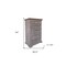 Homeroots 37" Gray Solid Wood Five Drawer Chest 524579 - alternate 3