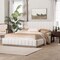 Baxton Studio Granger Velvet Fabric Platform Bed, Alabaster White, Queen 262-14453-ZORO - alternate 3
