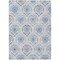 Homeroots 8' X 10' Gray And Denim Blue Medallion Washable Indoor Outdoor Area Rug 587659 - alternate 6