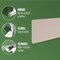 M-D Building Products 4 in. H X 0.08 in. W X 48 in. L Prefinished Desert Beige Vinyl Wall Base 75259 - alternate 6