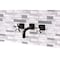 Kingston Brass Double-Handle Wall Mount Bathroom Faucet, Oil Rubbed Bronze KS6125NX - alternate 4