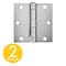 Global Door Controls 3.5 in Leaf W x 3.5 in Leaf H, Silver CP3535-26D - alternate 1