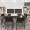Regency Kee Adjustable Classroom Table W/ 2 Zeng Stack Chairs, 60 in W, 24 in L, Neo Walnut MT6024NWAPGY44BK - alternate 5