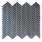 Apollo Tile Mirari 12x12 in. Gray Glossy Glass Herringbone Mosaic Wall Tile (4.59 sq ft/case) 5PK APLMNC8808GRA - alternate 3