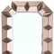 Homeroots 35" Rose Gold Glass Abstract Ornate Framed Accent Mirror 484995 - alternate 3