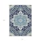 Homeroots 10' X 14' Navy Blue Ivory And Black Oriental Washable Indoor Outdoor Area Rug 600173 - alternate 5